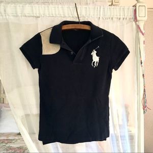 Ralph Lauren Suede Patch Riding Polo Size XS